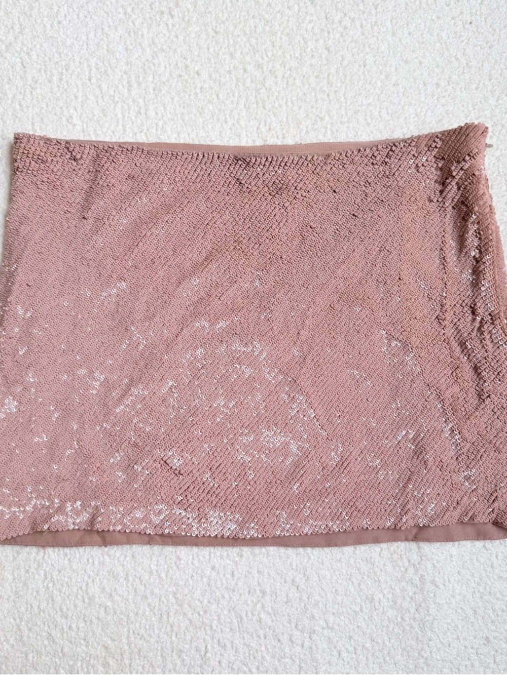 Haute Hippie Sequin Mini Skirt in Dusty Rose - size XS